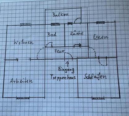 Foto - 4-Zimmer-Wohnung mit Balkon und Tageslichtbad