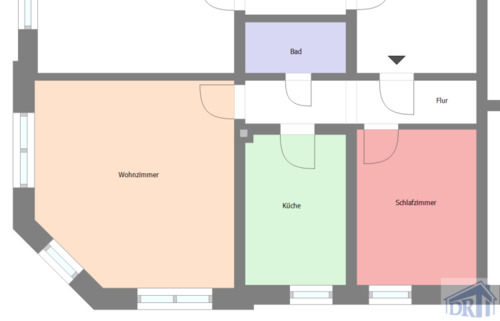 Foto - 2 Zimmer Etagenwohnung zur Miete in Zittau