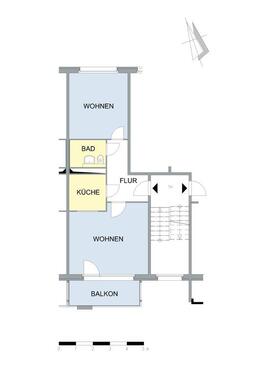 Foto - Etagenwohnung in Neubrandenburg zur Miete
