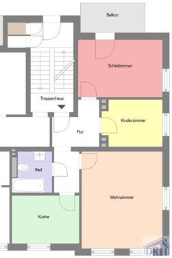 Foto - 3 Zimmer Etagenwohnung zur Miete in Zittau