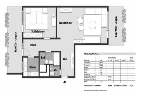 Foto - VON PRIVAT: 2,5 Zimmerwohnung in Sachsenhausen-Süd mit Schwimmbad