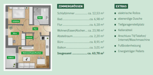 Foto - 3 Zimmer Etagenwohnung in Lalling