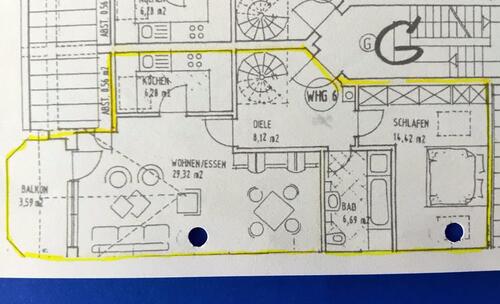 Foto - 3 Zimmer Dachgeschoßwohnung in Großostheim