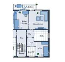 helle 3-Zimmer-Wohnung mit Balkon und Garage in Bahnhofsnähe - Stadthagen