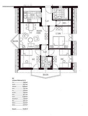 Foto - 4 Zimmer Dachgeschoßwohnung in Erfurt