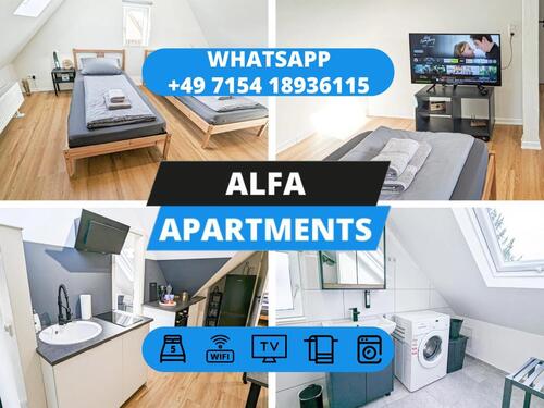 Foto - ⭐ ALFA APARTMENTS ⭐ Stuttgart Monteurwohnung Monteurzimmer Ferienwohnung 3 Zimmer 5 Betten l SmartTV WIFI 24h Check-In l 3BR 5 Beds
