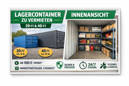 Foto - Container Lager Abstellfläche Garage