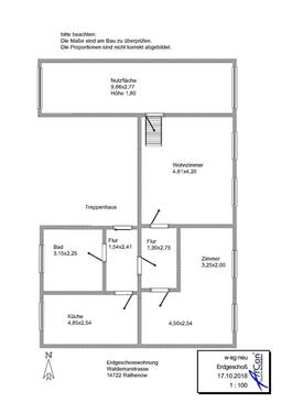 Foto - 3 Zimmer Erdgeschoßwohnung zur Miete in Rathenow