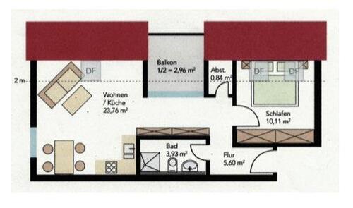 Foto - 2 Zimmer Dachgeschoßwohnung zum Kaufen in Schkeuditz