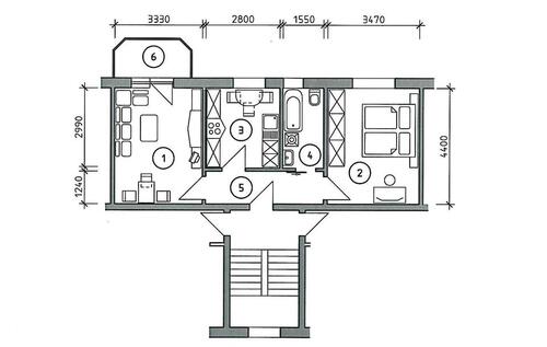 Foto - zentral gelegene 2-Raumwohnung mit Balkon