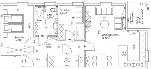 Foto - 3 Zimmer Wohnung in Reken - 750,00 EUR Kaltmiete,