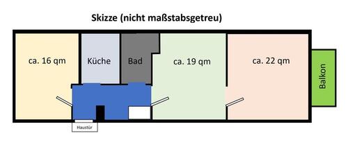 Foto - Zentrale 3-Zimmer Wohnung mit Balkon in Kiel