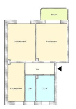 Foto - 3 Zimmer Etagenwohnung zur Miete in Meuselwitz