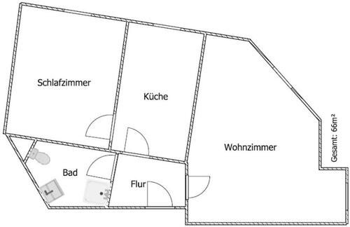 Foto - 2 Zimmer Hochparterre zur Miete in Waldheim