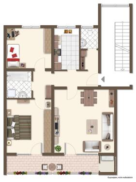 Foto - 3 Zimmer Etagenwohnung in Rangendingen