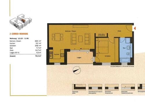 Foto - Kalbach-Riedberg: Exklusive 2-Zimmer ETW + Stellplatz