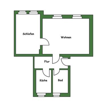 Foto - 2 Zimmer Erdgeschoßwohnung zur Miete in Welzow
