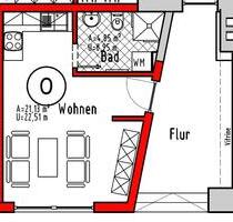 Single Apartment oder Büro in Hermeskeil 27 qm Küche