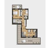 Carlsgarten Bad Kreuznach - Penthaus - traumhafte Aussicht - 3-Zimmer; Dachterrasse, Balkon und Stellplatz