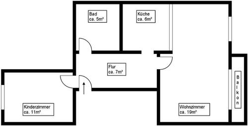Foto - 2 Zimmer Etagenwohnung zur Miete in Weißwasser (Oberlausitz)