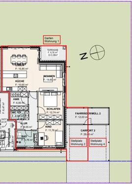 Foto - Erdgeschosswohnung 3 Zimmer Küche Bad ca.91m²