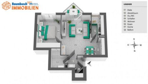 Foto - Schöne 2-Zimmer-Wohnung am Marktplatz in Neckarwestheim
