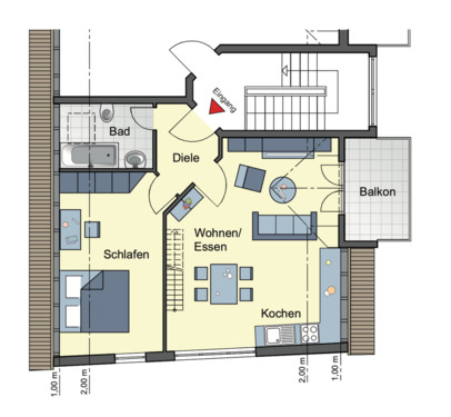 Foto - Gepflegte 2-Zimmer Wohnung mit Stellplatz