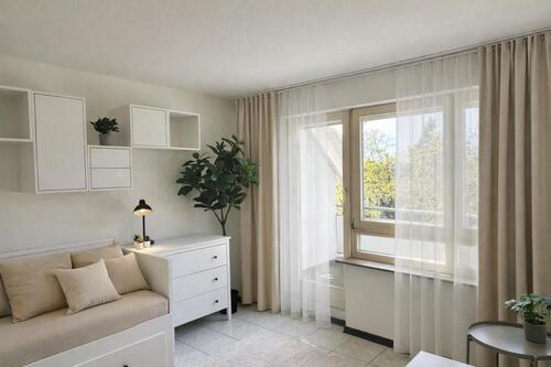 Foto - Modern möbliertes 1-Zimmer-Apartment mit Balkon & Stellplatz