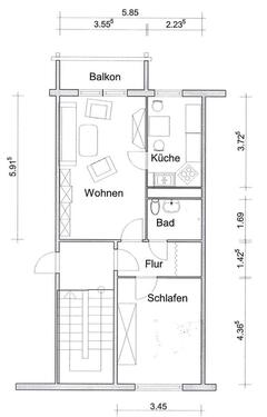 Foto - Etagenwohnung in Borna zur Miete