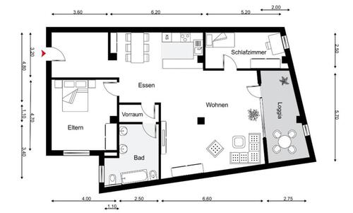 Foto - Luxuriöse 3-Zimmer-Wohnung mit Balkon & Aufzug – Hannover-Mitte