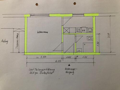 Foto - 1 Zimmer Wohnung - 189.000,00&nbsp;EUR Kaufpreis, ca.&nbsp; 25,50&nbsp;m&sup2;