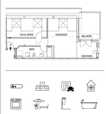 Foto - 2-Zimmer Dachgeschosswohnung in Würzburg Heidingsfeld