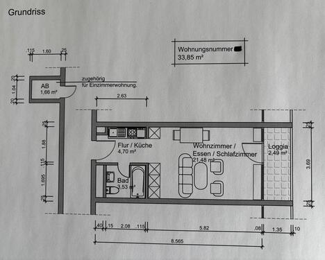 Foto - 1 Zimmer Etagenwohnung in Heusenstamm