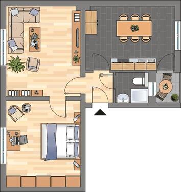Foto - 2 Zimmer Etagenwohnung zur Miete in Duisburg