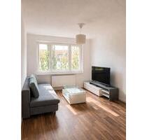 Furnished, bright 2-room apartment in Leipzig with kitchen
