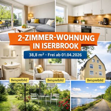 Foto - Helle 2-Zimmer-DG Wohnung in Iserbrook gut angebunden von Privat