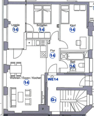 Foto - 3 Zimmer Etagenwohnung in Pforzheim