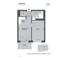 2-Zimmer im WOHNEN PLUS - 561,00 EUR Kaltmiete, ca.  44,81 m² in Hannover (PLZ: 30539) Döhren-Wülfel