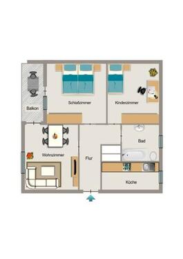 Foto - Etagenwohnung zur Miete in Essen