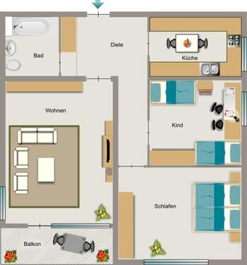 Foto - Etagenwohnung zur Miete in Dortmund