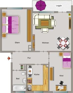 Foto - Demnächst frei! 3-Zimmer-Wohnung in Duisburg Overbruch