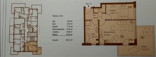 Foto - Attraktive 2-Zimmer-Wohnung mit großem Balkon, EBK und Elbblick