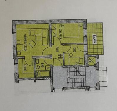 Foto - Schöne 3 Zimmer Wohnung in Jena, 49 qm, mit Balkon und Carport