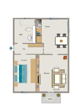 Foto - Etagenwohnung in Bottrop zur Miete