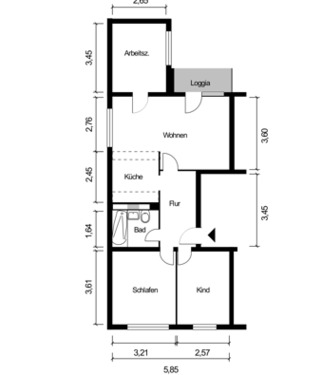 Foto - 4 Zimmer Etagenwohnung in Halle (Saale)