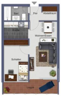 Foto - 2 Zimmer Etagenwohnung zum Kaufen in Ludwigshafen am Rhein