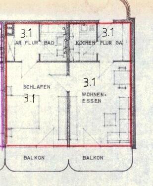Foto - 2 Zimmer Etagenwohnung zur Miete in Bad Bergzabern