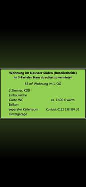 Foto - 3 Zimmer Etagenwohnung zur Miete in Neuss