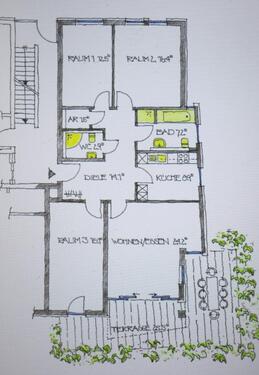 Foto - Ganz oben in Göttingens Osten wohnen - 4-Zimmer-Wohnung zu verm.