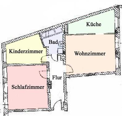 Foto - Etagenwohnung zur Miete in Zittau